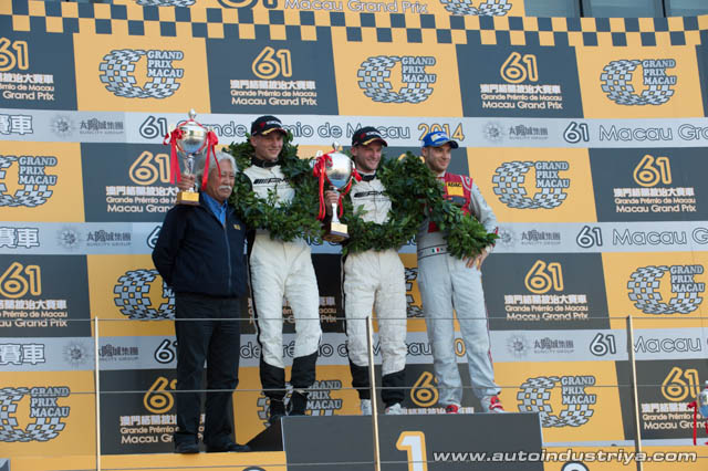 Maro Engel wins 2014 Macau GT Cup