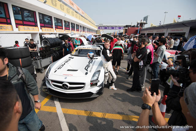 Maro Engel wins 2014 Macau GT Cup