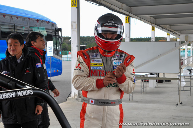 Racing electric with Mitsubishi's Hiroshi Masuoka