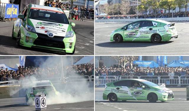 First all-electric drift Toyota Prius debuts with 2015 D1 GP season