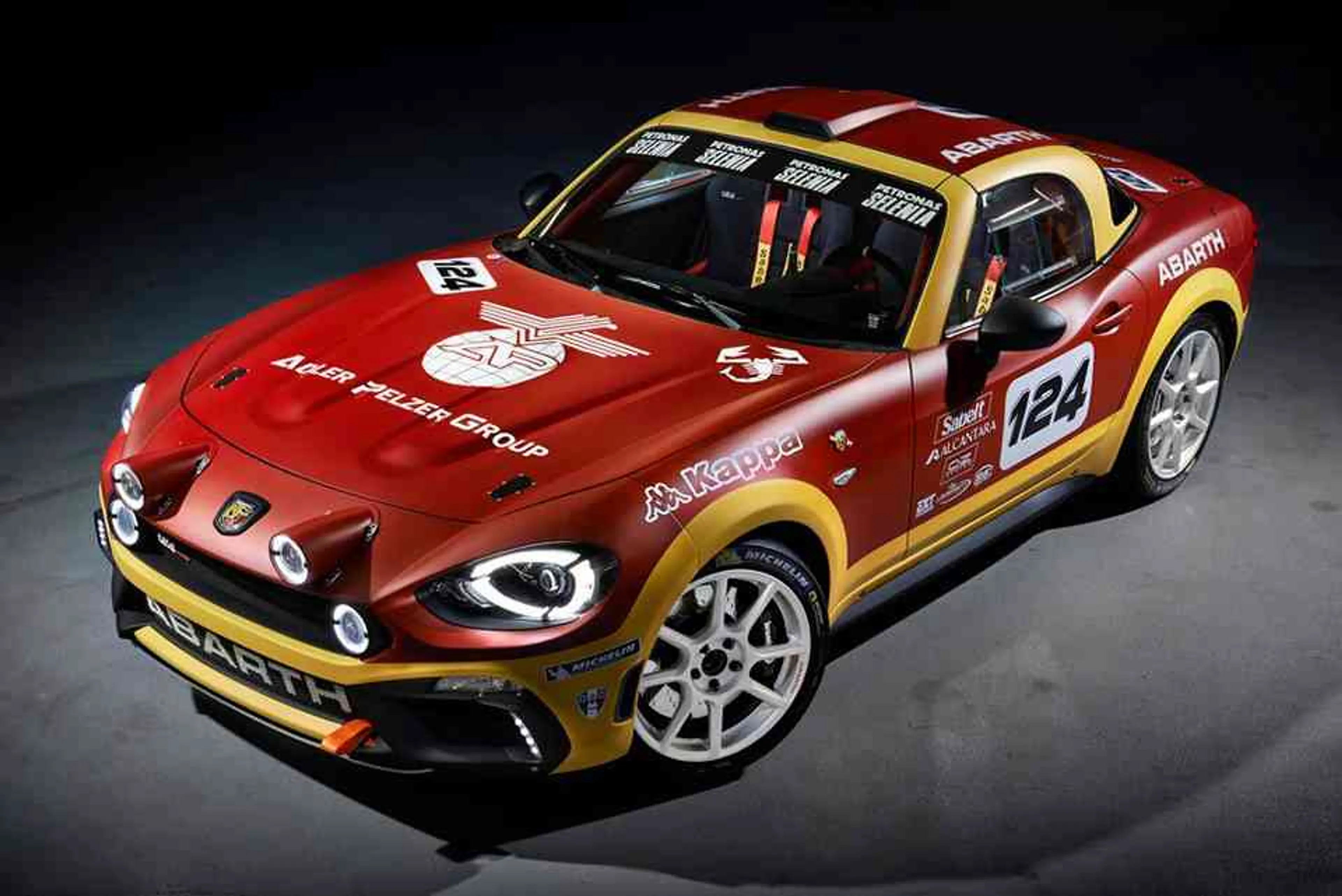 Turbocharged Fiat 124 Abarth R-GT rally car unleashed