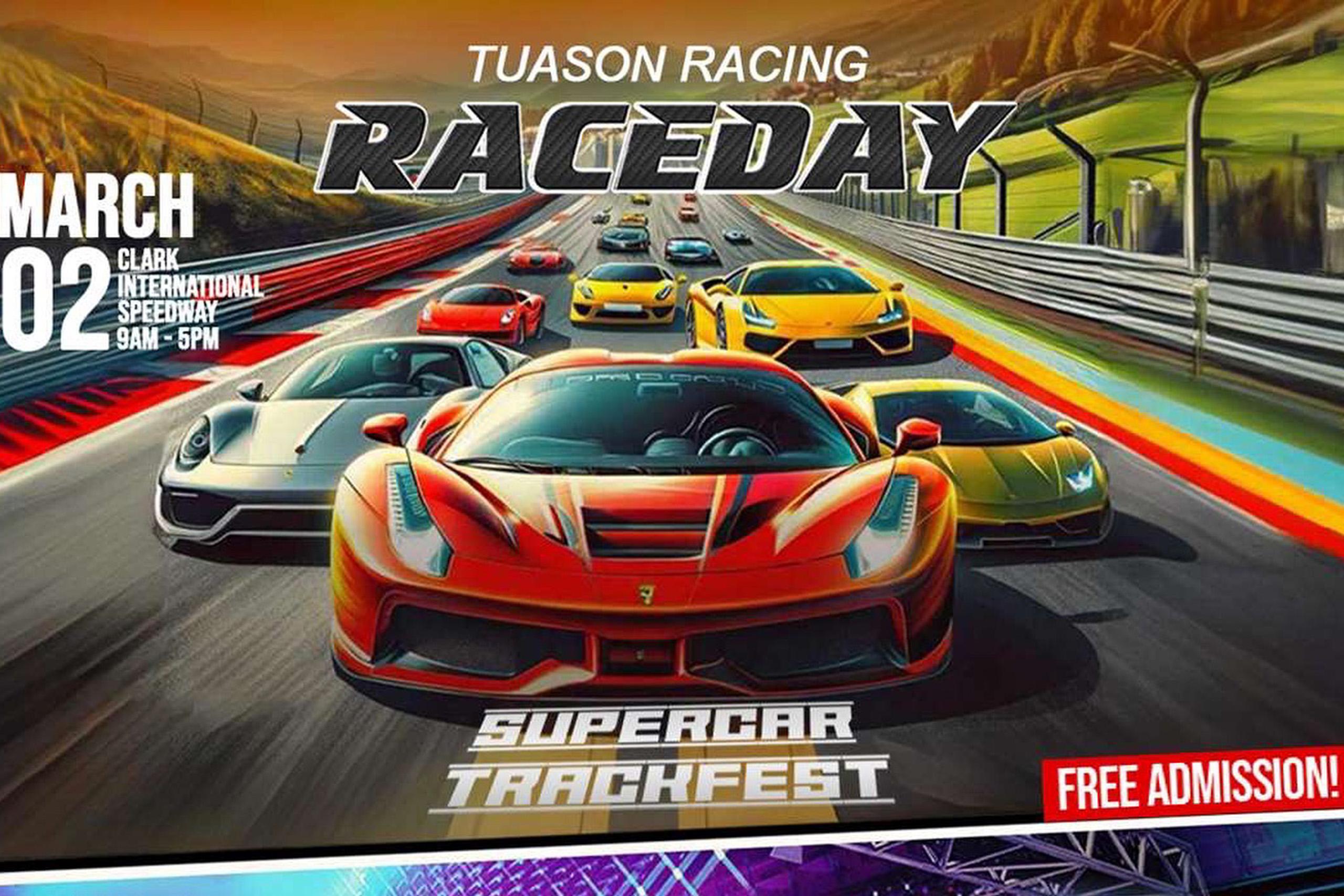 Tuason Racing Raceday 2024 happens March 2 at Clark