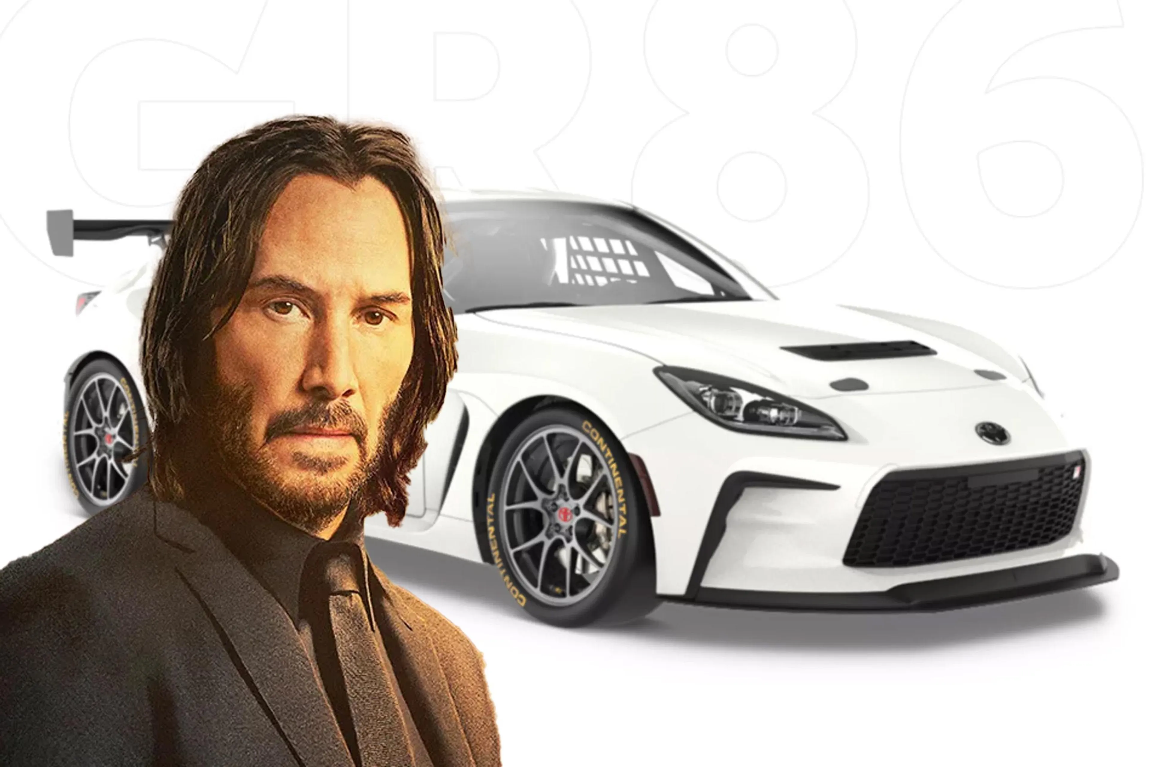 Keanu Reeves is racing a Toyota GR86 at Indy this weekend