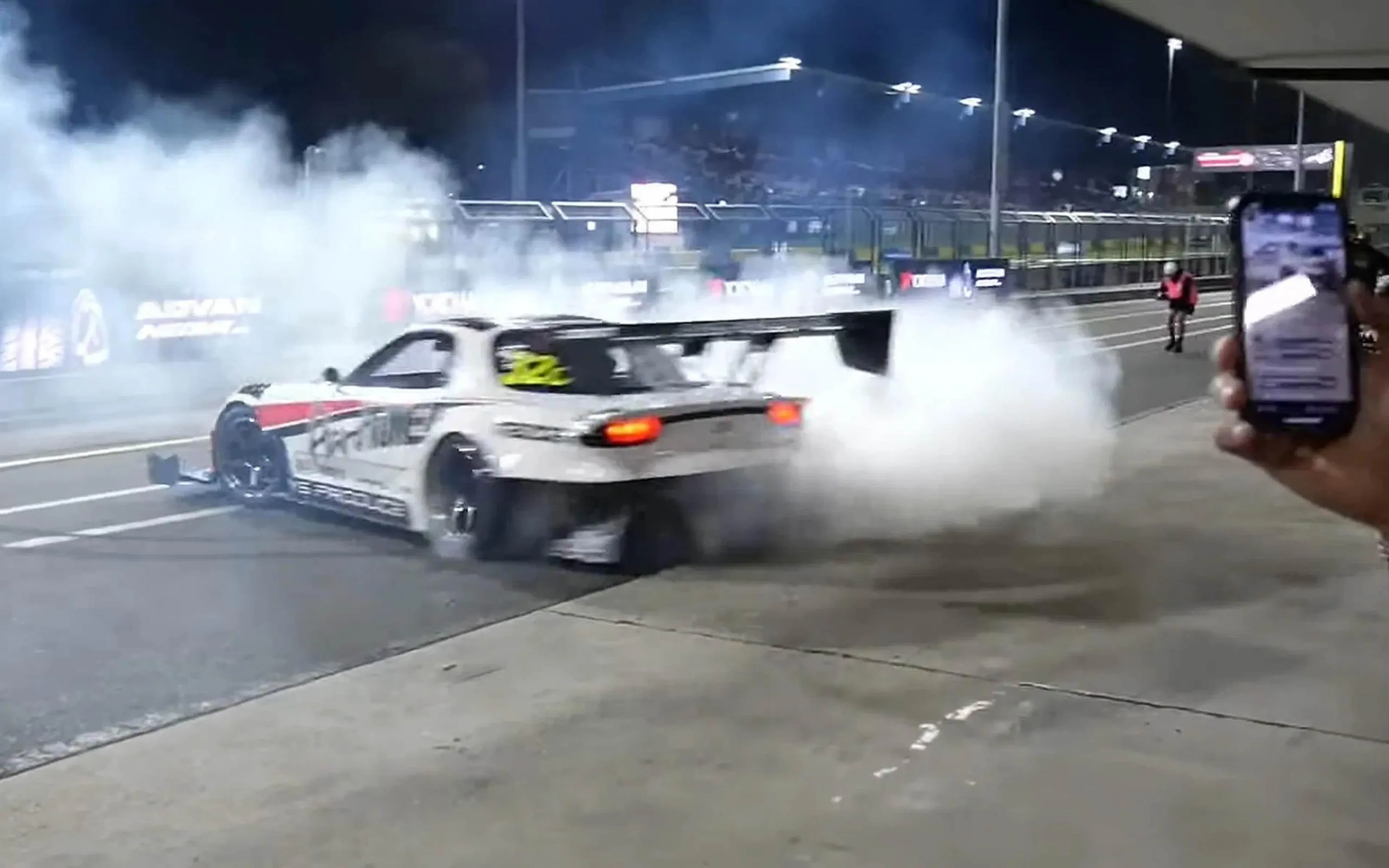 WTAC competitor disqualified after doing donuts in the pitlane