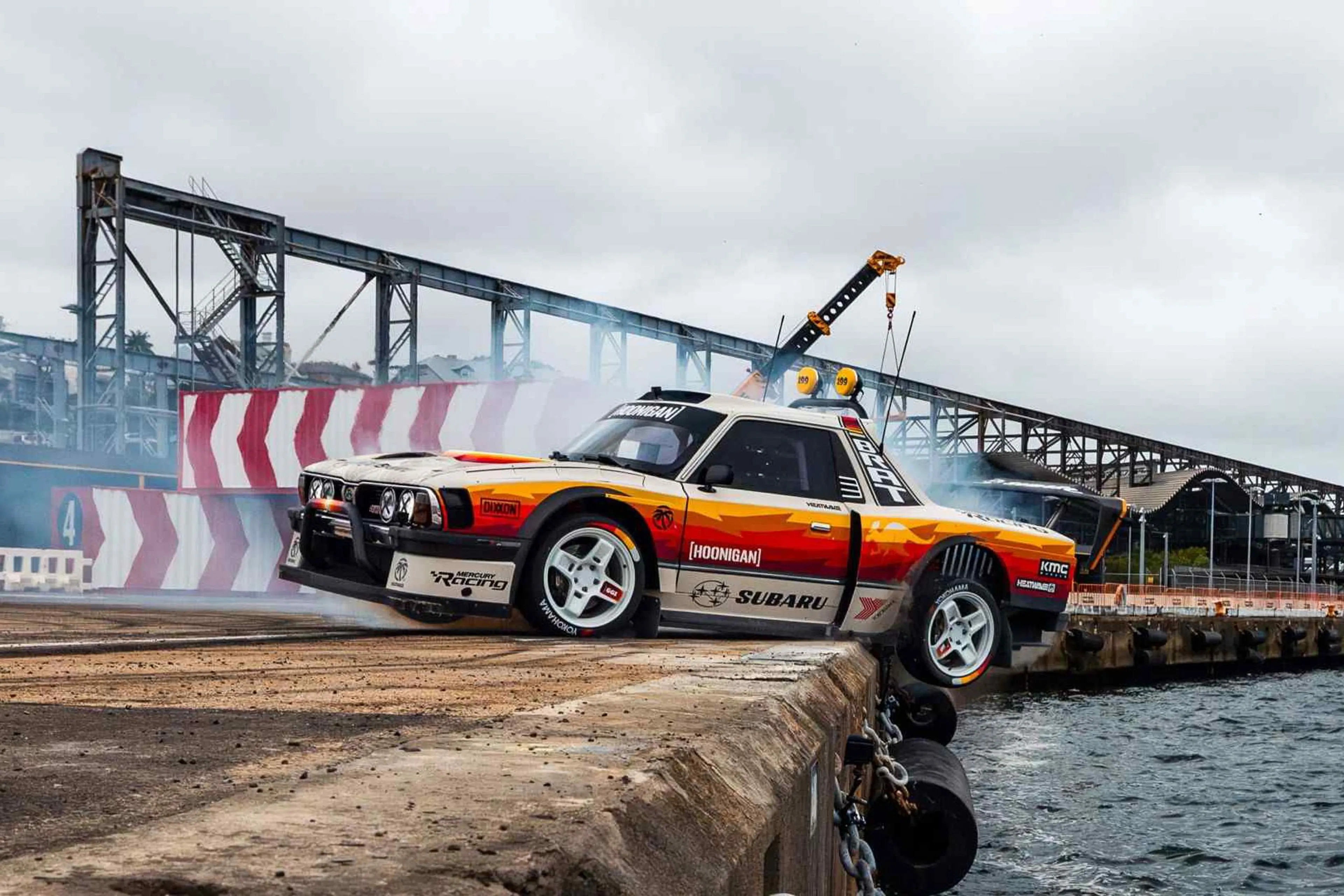 WATCH: Subaru Brat goes water skimming in Travis Pastrana's last Gymkhana film