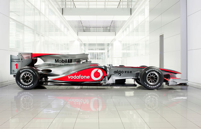 McLaren Mercedes unveils MP4-25 chassis for 2010 F1 Season