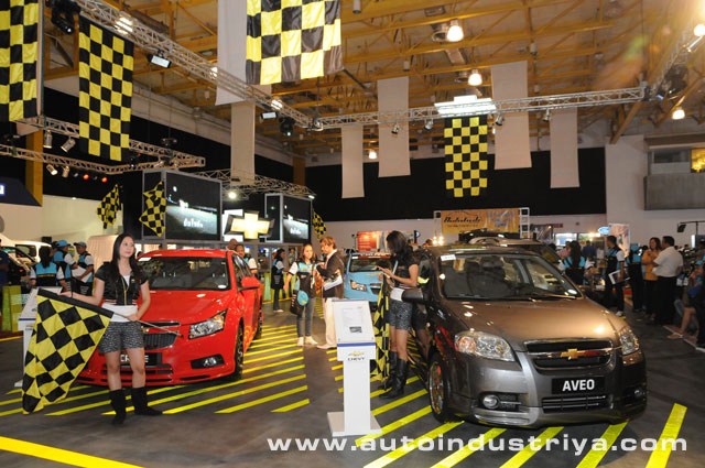 Customized Chevy Cruze and Chevy Aveo on display