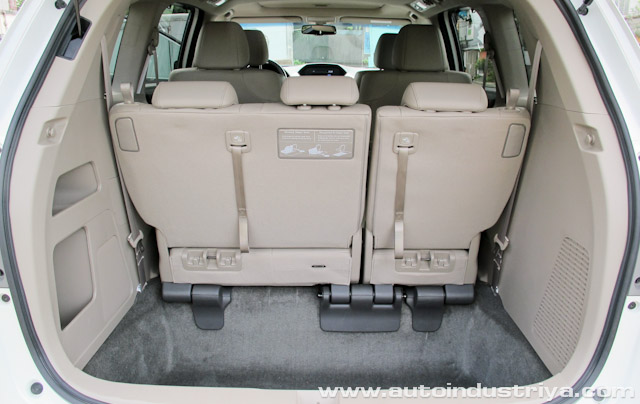 Cargo space - 2012 Honda Odyssey 3.5L