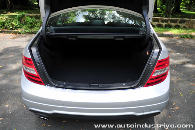 Trunk space -2012 Mercedes-Benz C250 CGI AMG Sport 