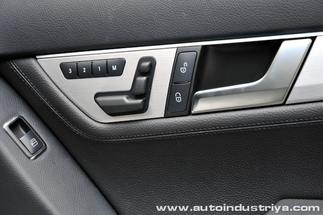 Seat adjustment controls on passenger side- 2012 Mercedes-Benz C250 CGI AMG Sport 