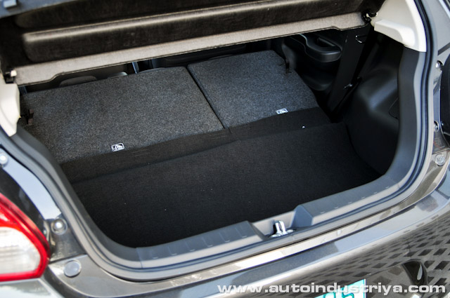 Cargo space (rear seats folded down) - 2013 Mitsubishi Mirage GLS MT