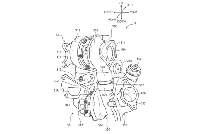 Sequential Turbo Design Mazda files patent for new sequential twin-turbo setup | AutoIndustriya
