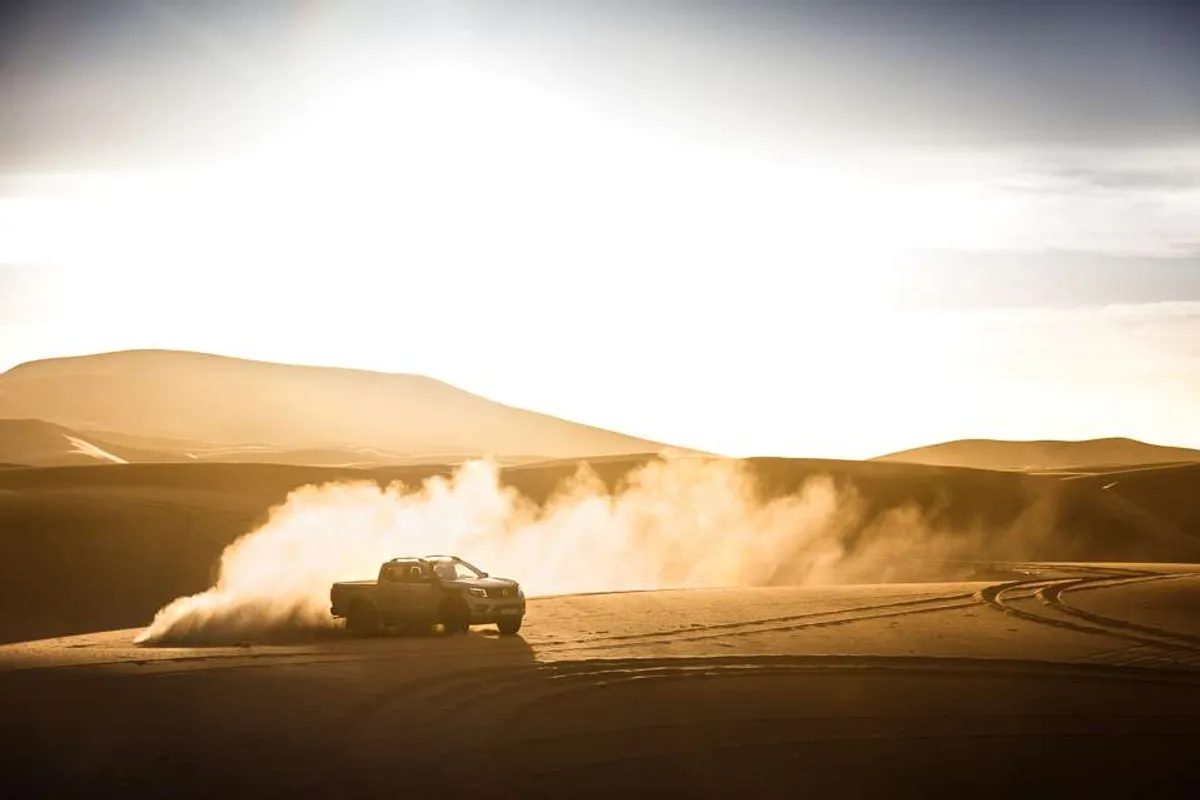 Driving the 2018 Nissan Terra, Titan, Navara, Patrol on the Moroccan Sahara