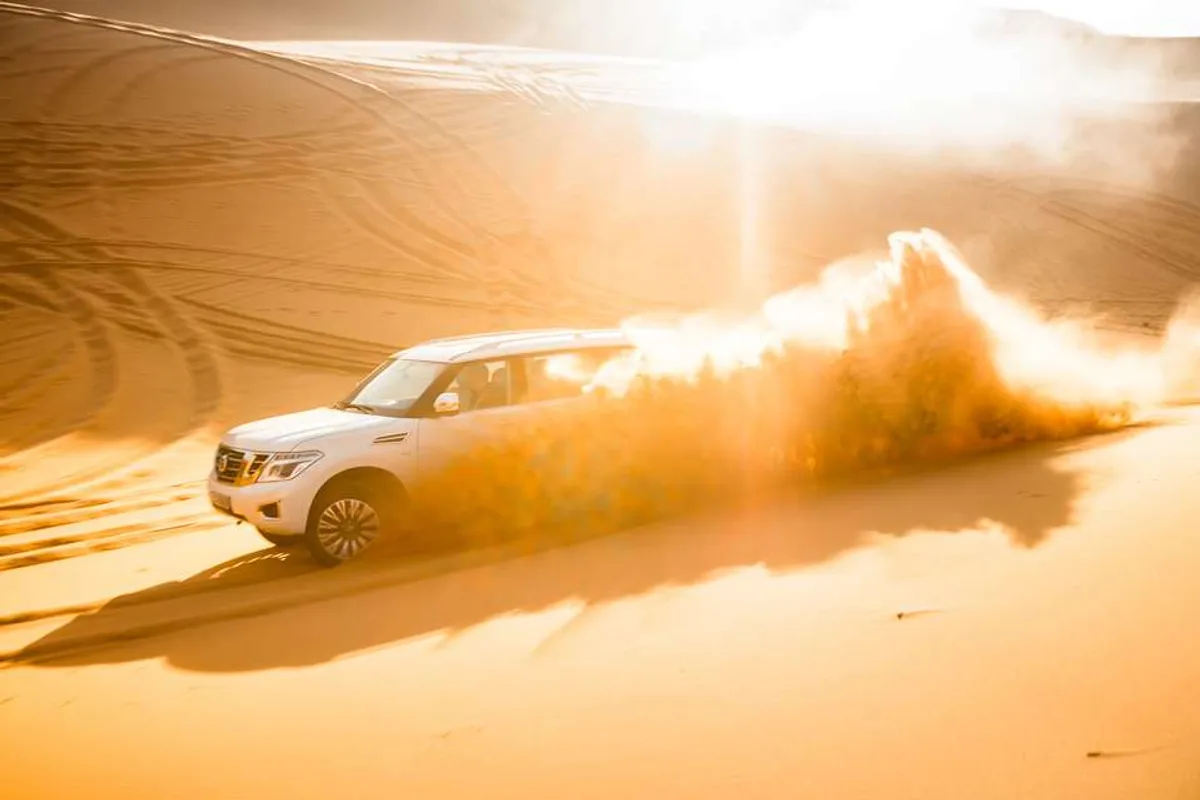 Driving the 2018 Nissan Terra, Titan, Navara, Patrol on the Moroccan Sahara