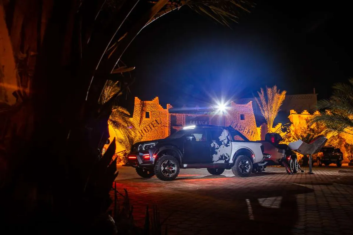 Driving the 2018 Nissan Terra, Titan, Navara, Patrol on the Moroccan Sahara