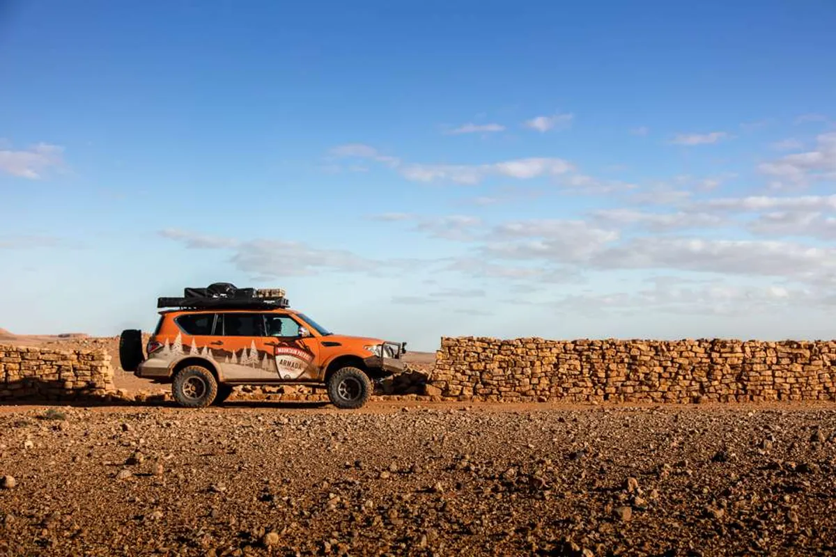 Driving the 2018 Nissan Terra, Titan, Navara, Patrol on the Moroccan Sahara