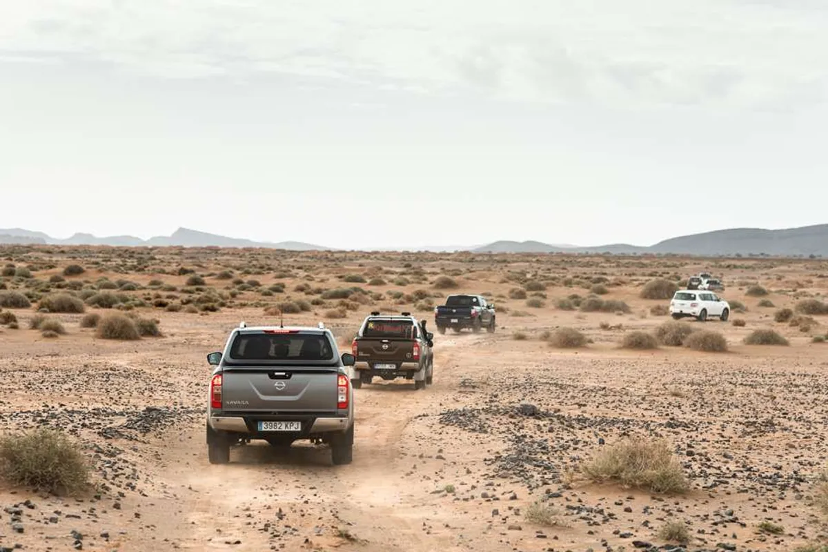 Driving the 2018 Nissan Terra, Titan, Navara, Patrol on the Moroccan Sahara