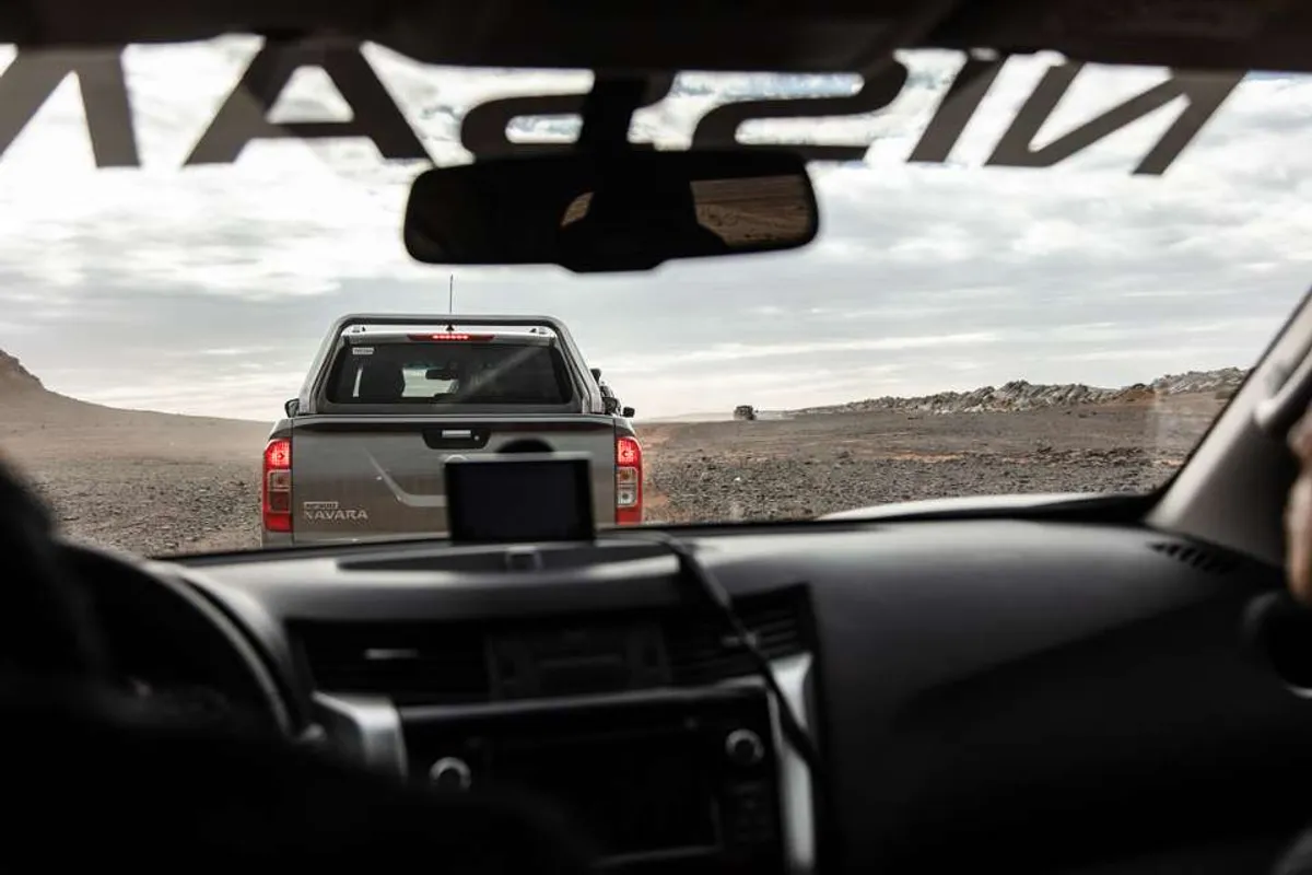 Driving the 2018 Nissan Terra, Titan, Navara, Patrol on the Moroccan Sahara