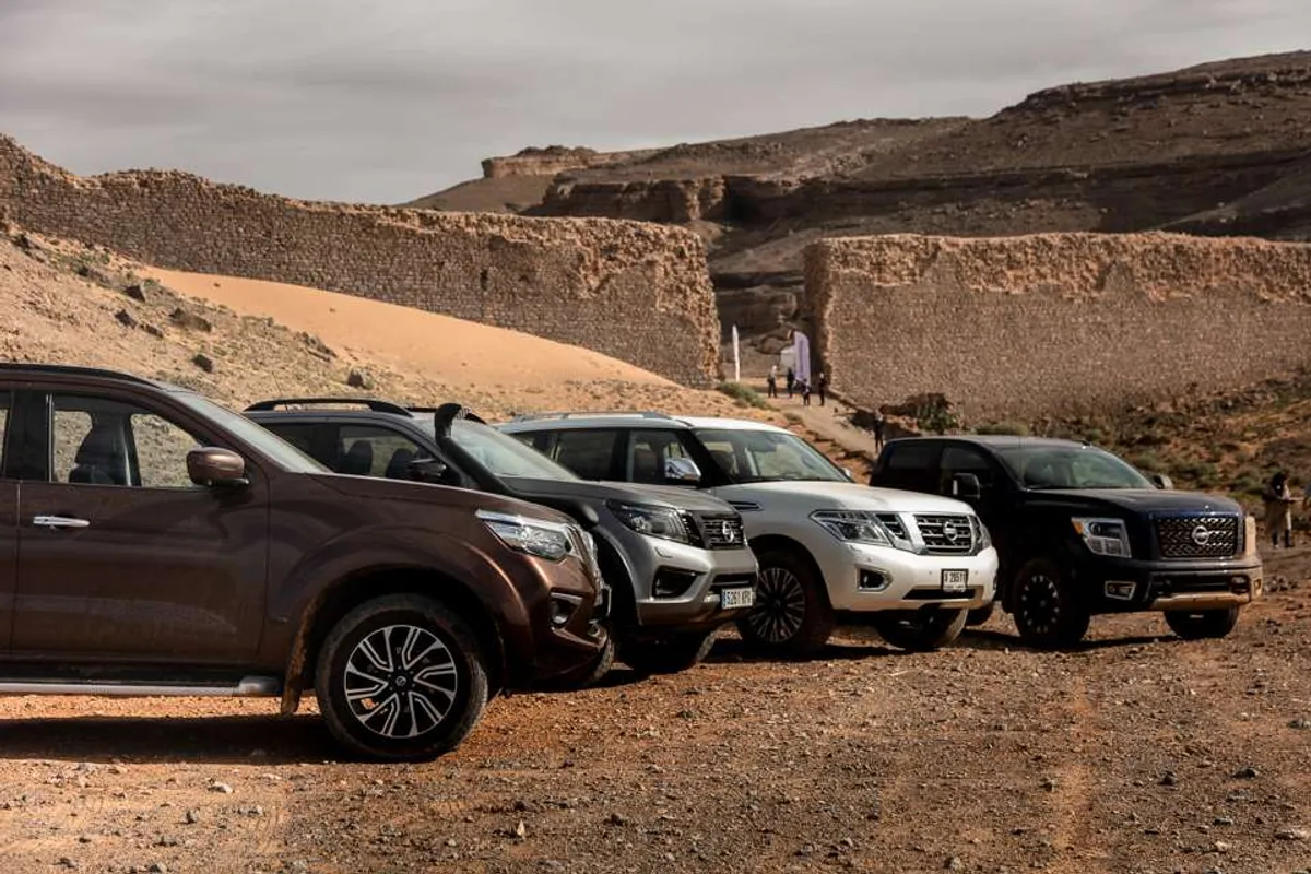 Driving the 2018 Nissan Terra, Titan, Navara, Patrol on the Moroccan Sahara