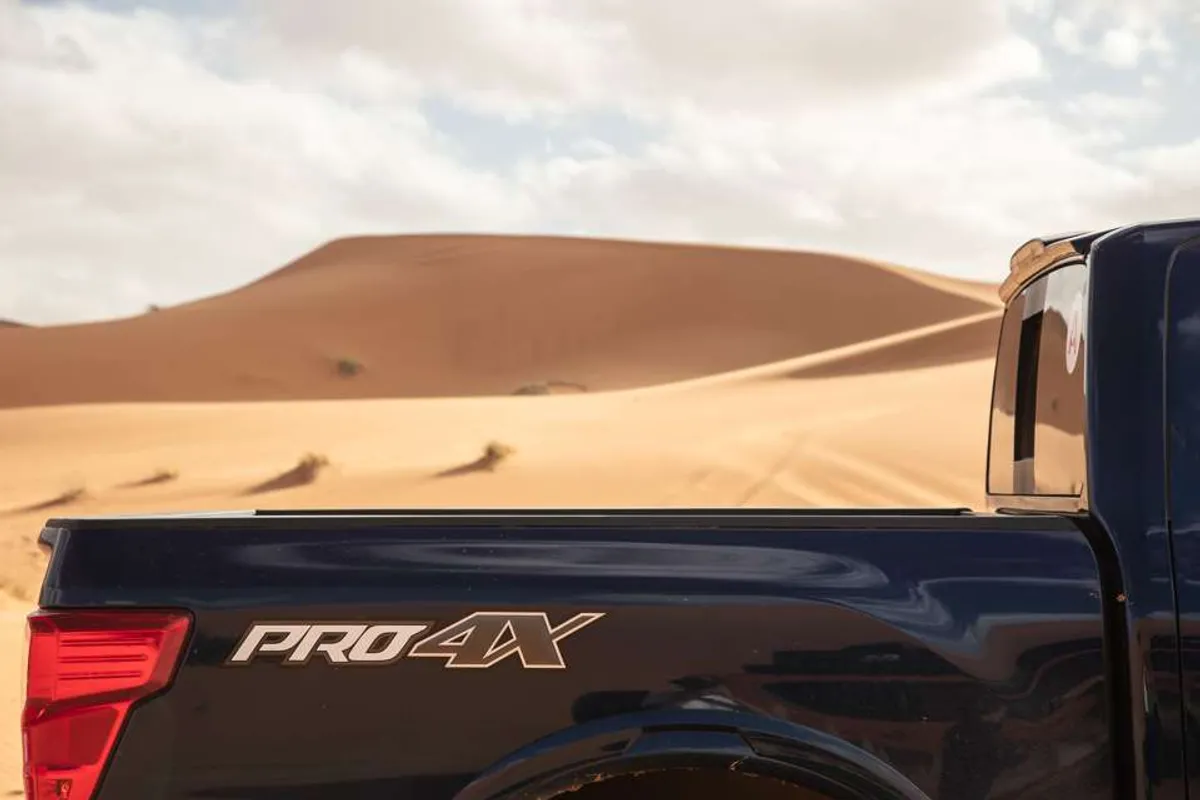 Driving the 2018 Nissan Terra, Titan, Navara, Patrol on the Moroccan Sahara