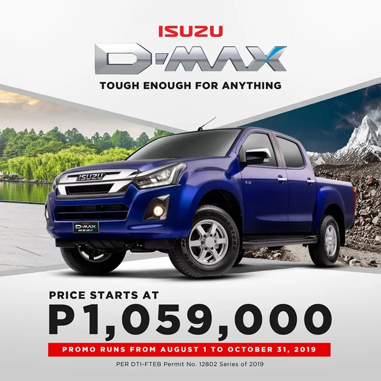 Get an all-new Isuzu D-Max RZ4E for as low as Php 1.059 million ...