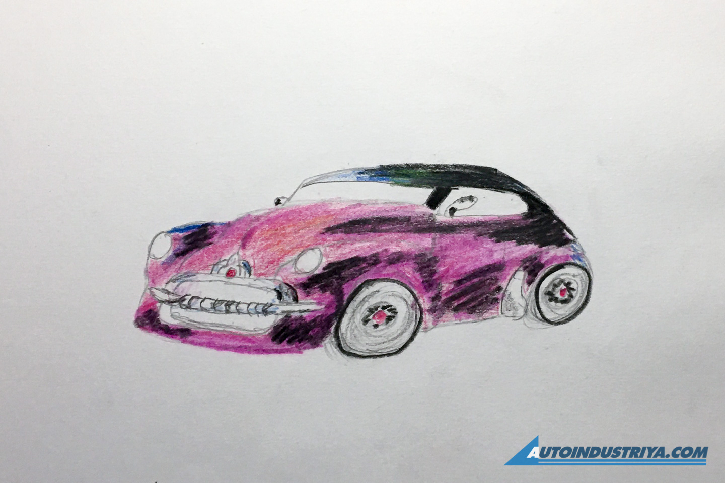 A passion for sketching cars