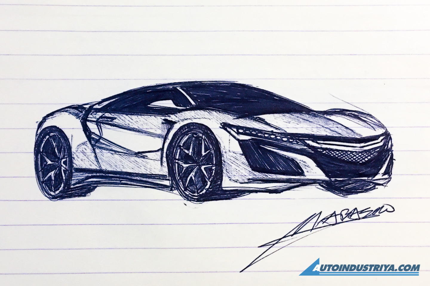 A passion for sketching cars