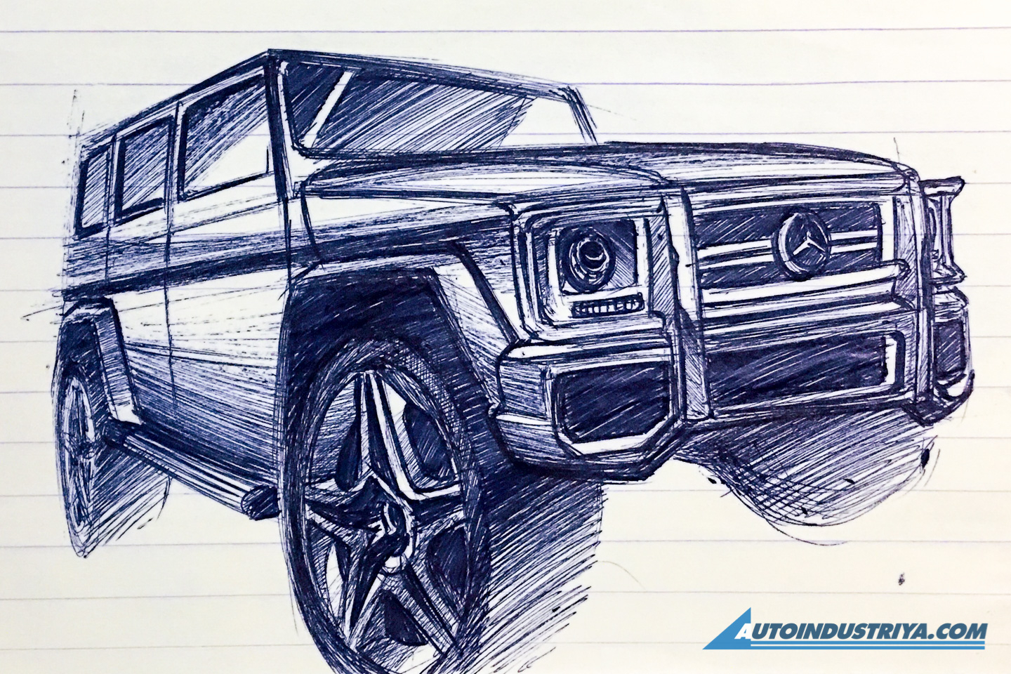 A passion for sketching cars