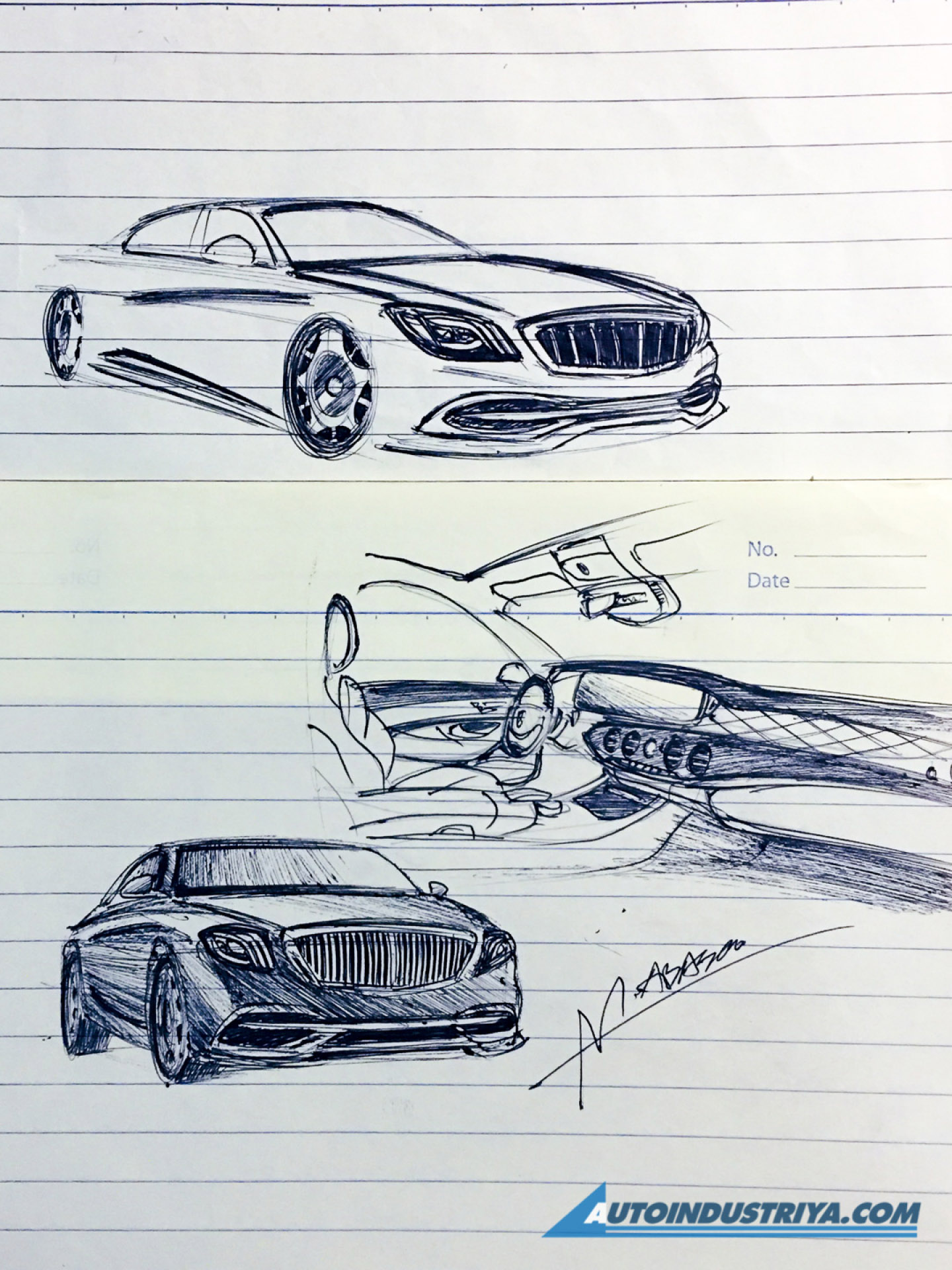 A passion for sketching cars