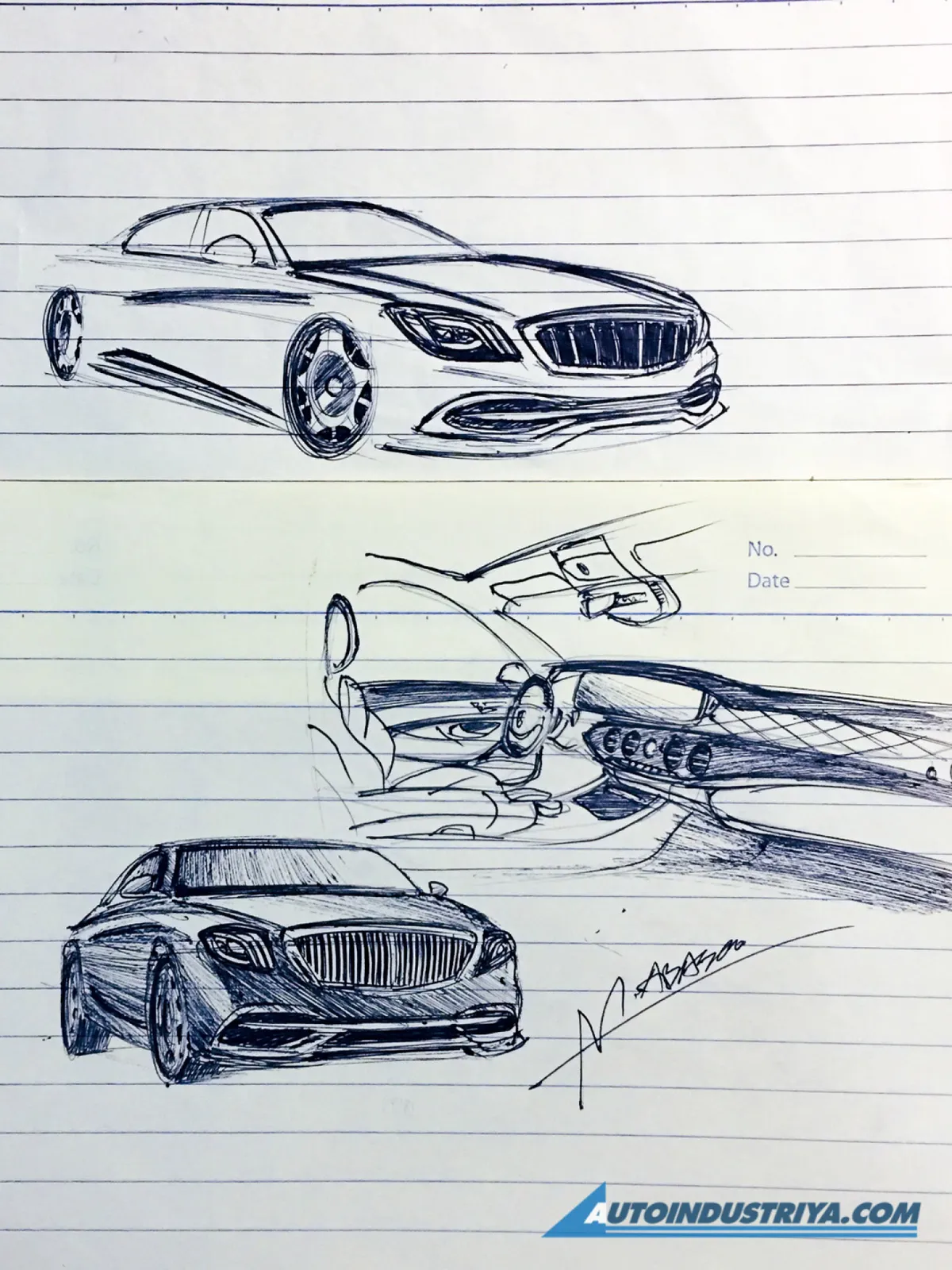 A passion for sketching cars