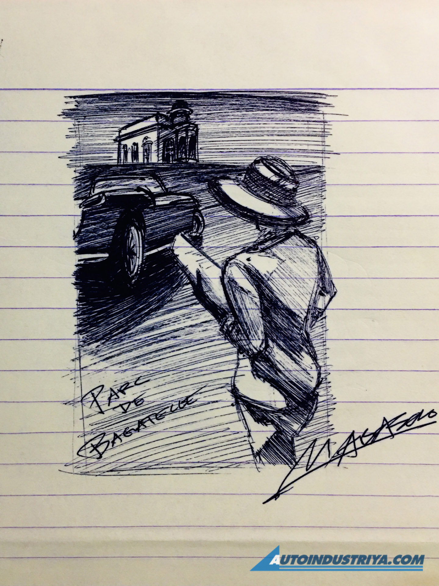 A passion for sketching cars