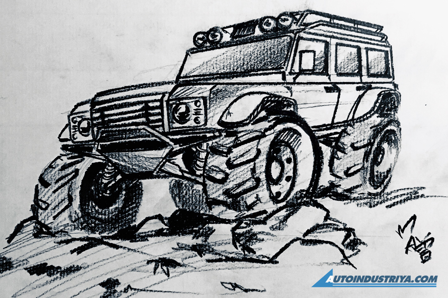 A passion for sketching cars