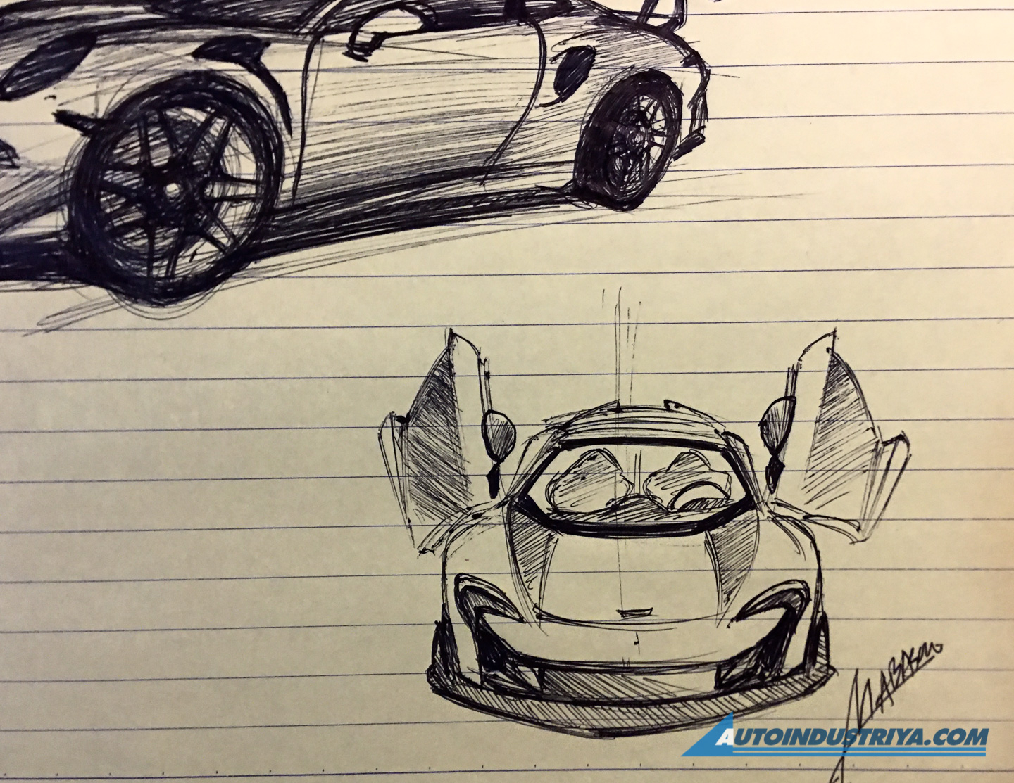 A passion for sketching cars