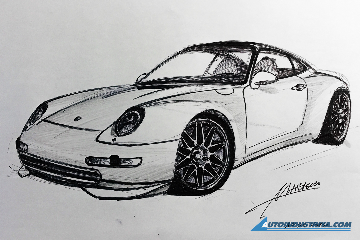 A passion for sketching cars