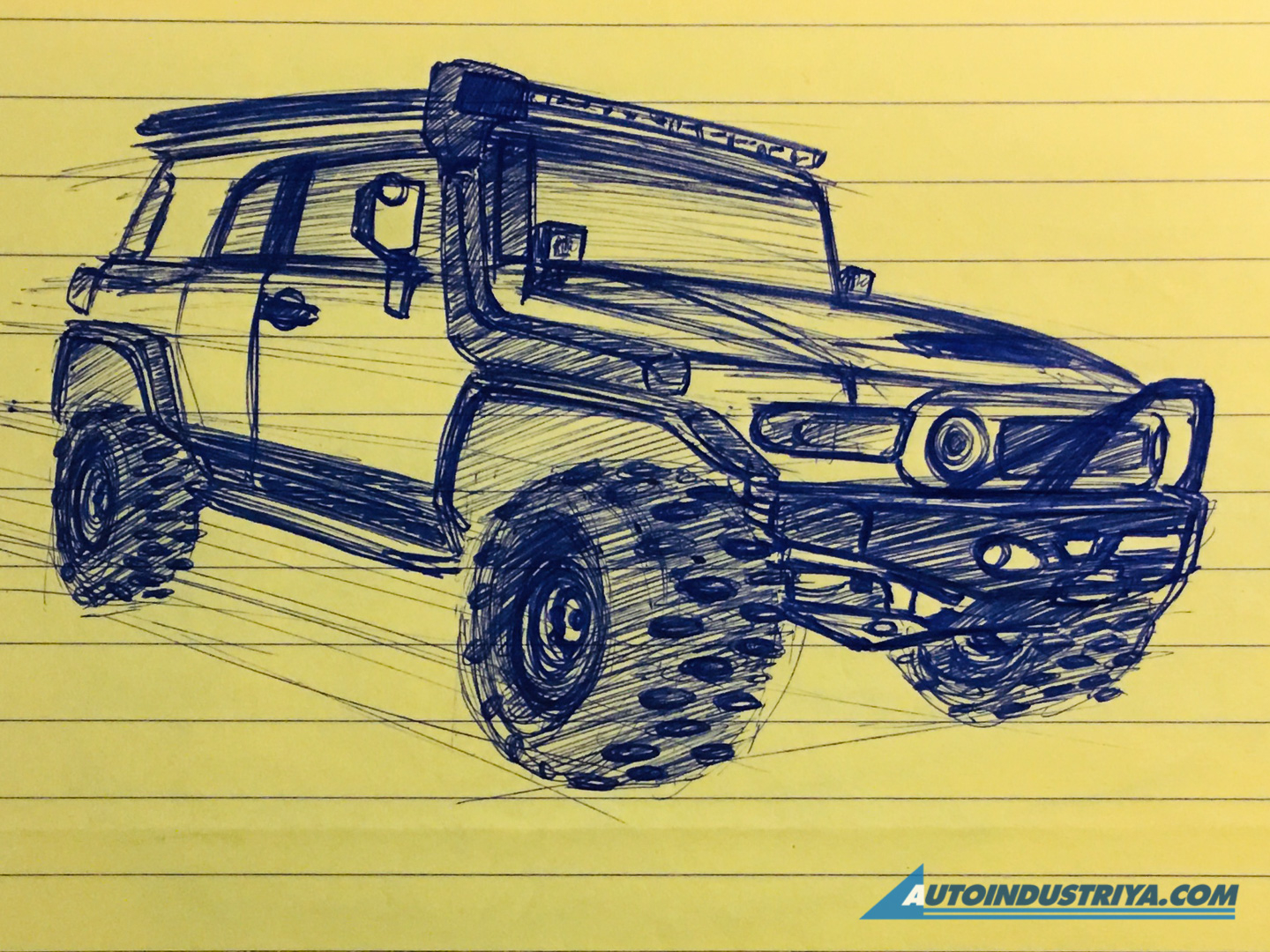 A passion for sketching cars