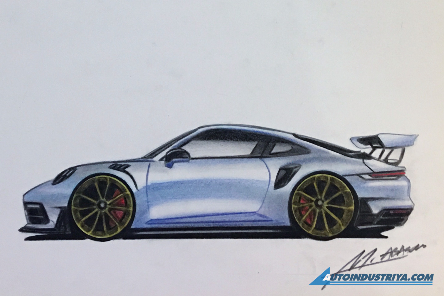 A passion for sketching cars