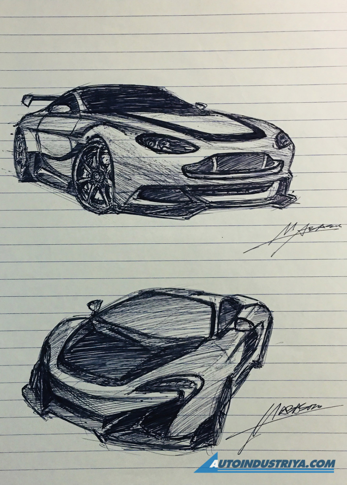 A passion for sketching cars