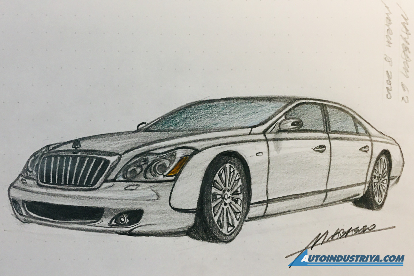 A passion for sketching cars
