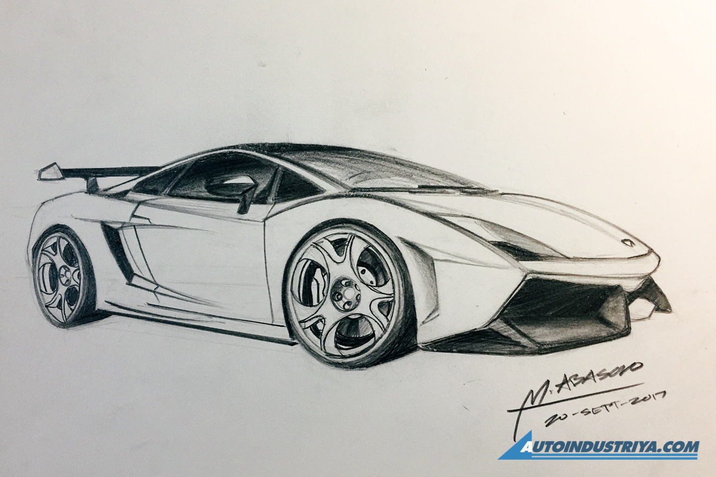 A passion for sketching cars