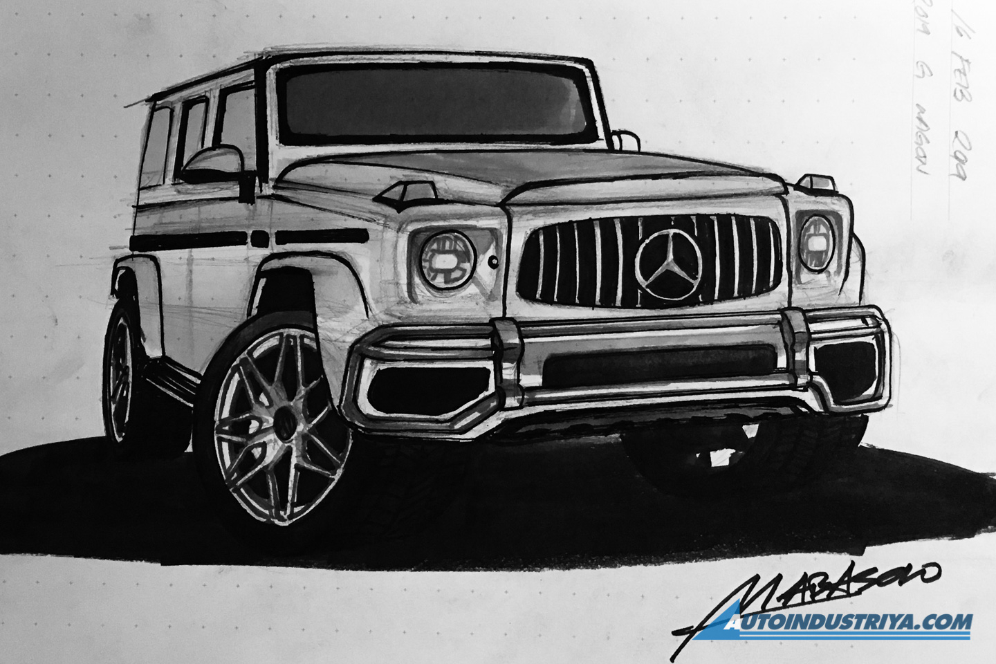 A passion for sketching cars