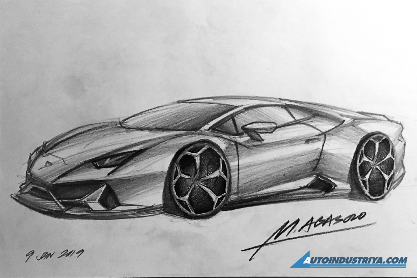 A passion for sketching cars