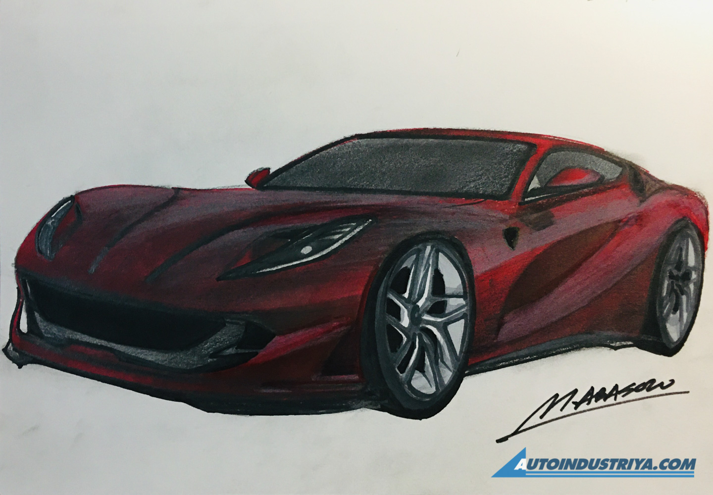 A passion for sketching cars