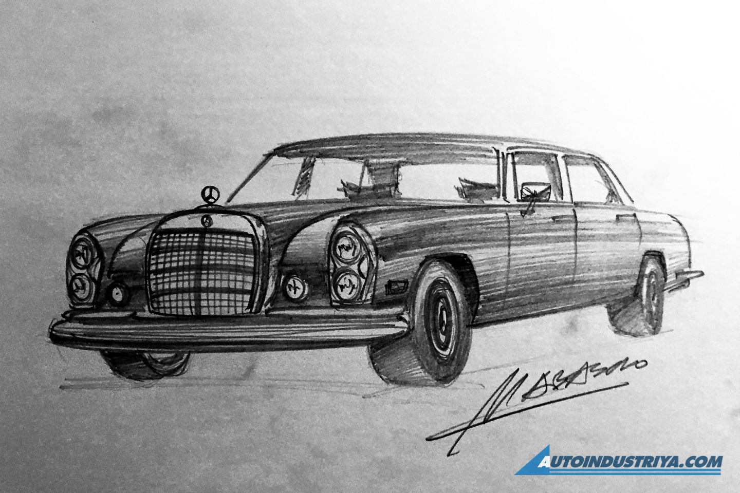 A passion for sketching cars