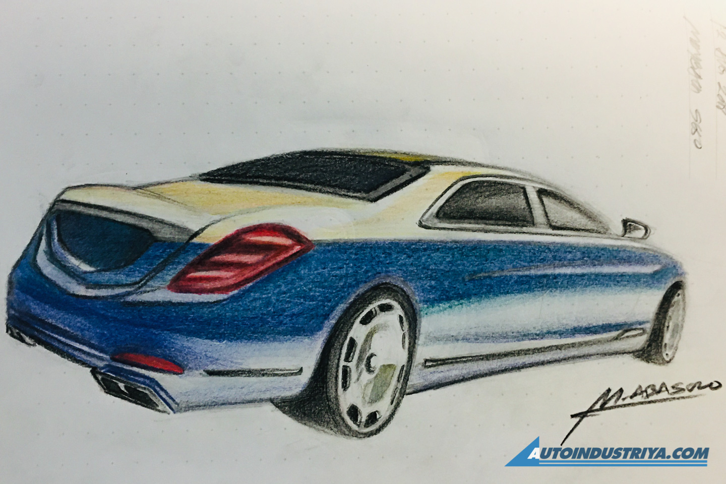 A passion for sketching cars