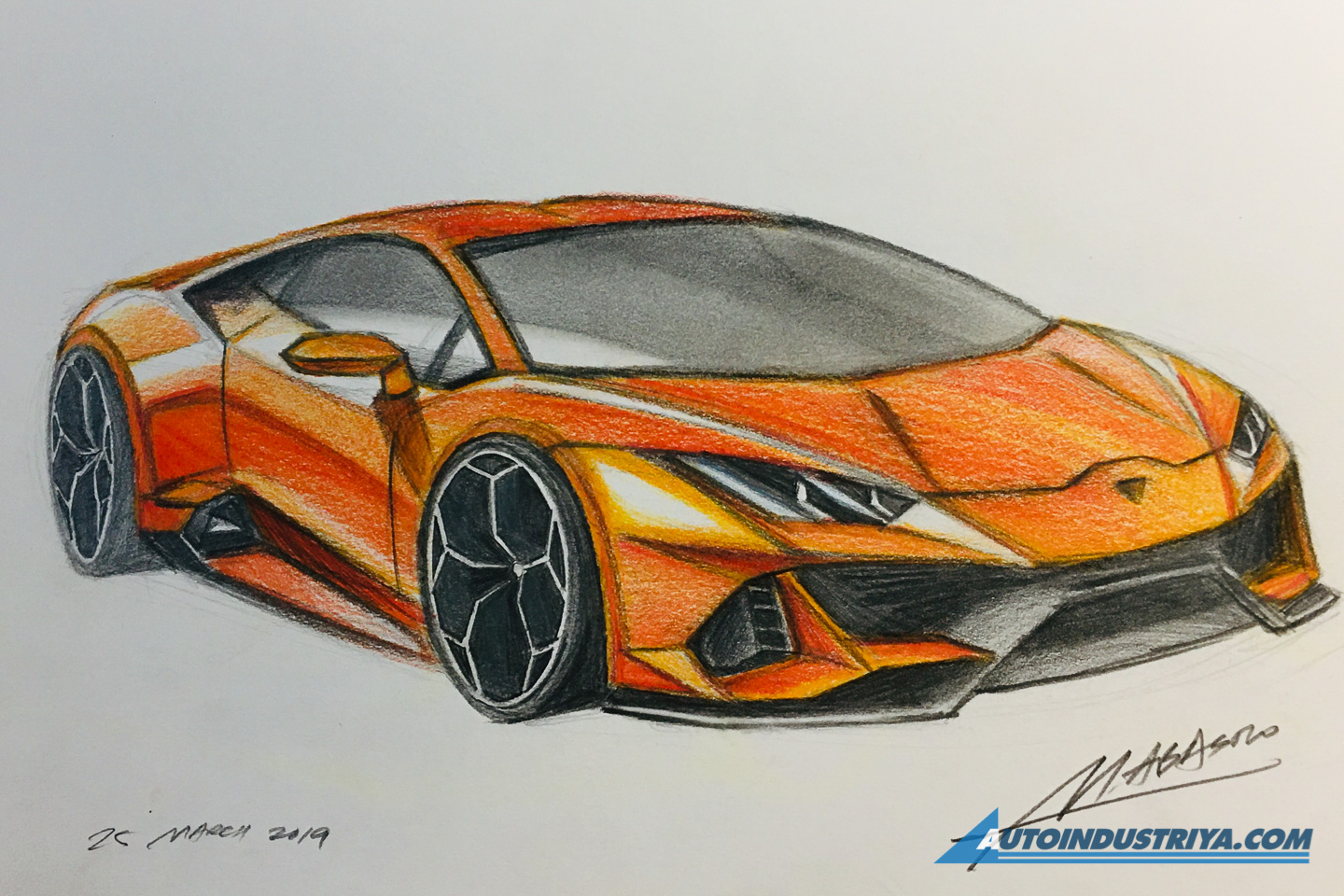 A passion for sketching cars