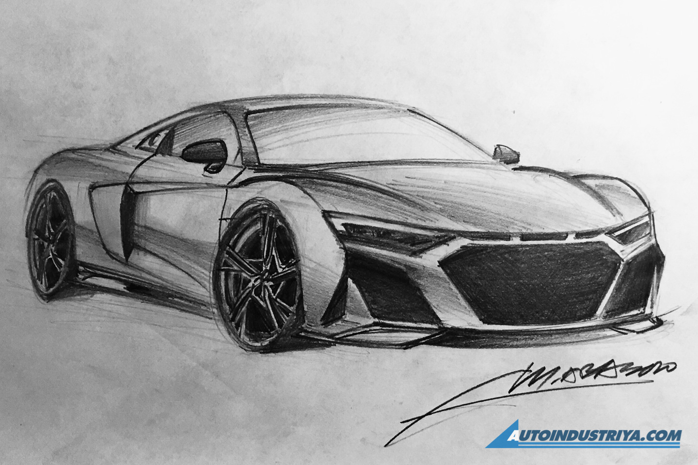 A passion for sketching cars