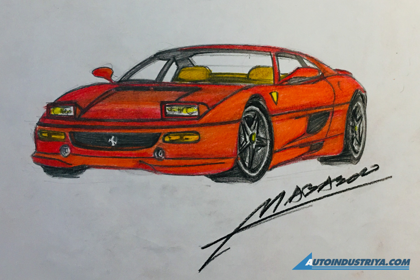 A passion for sketching cars