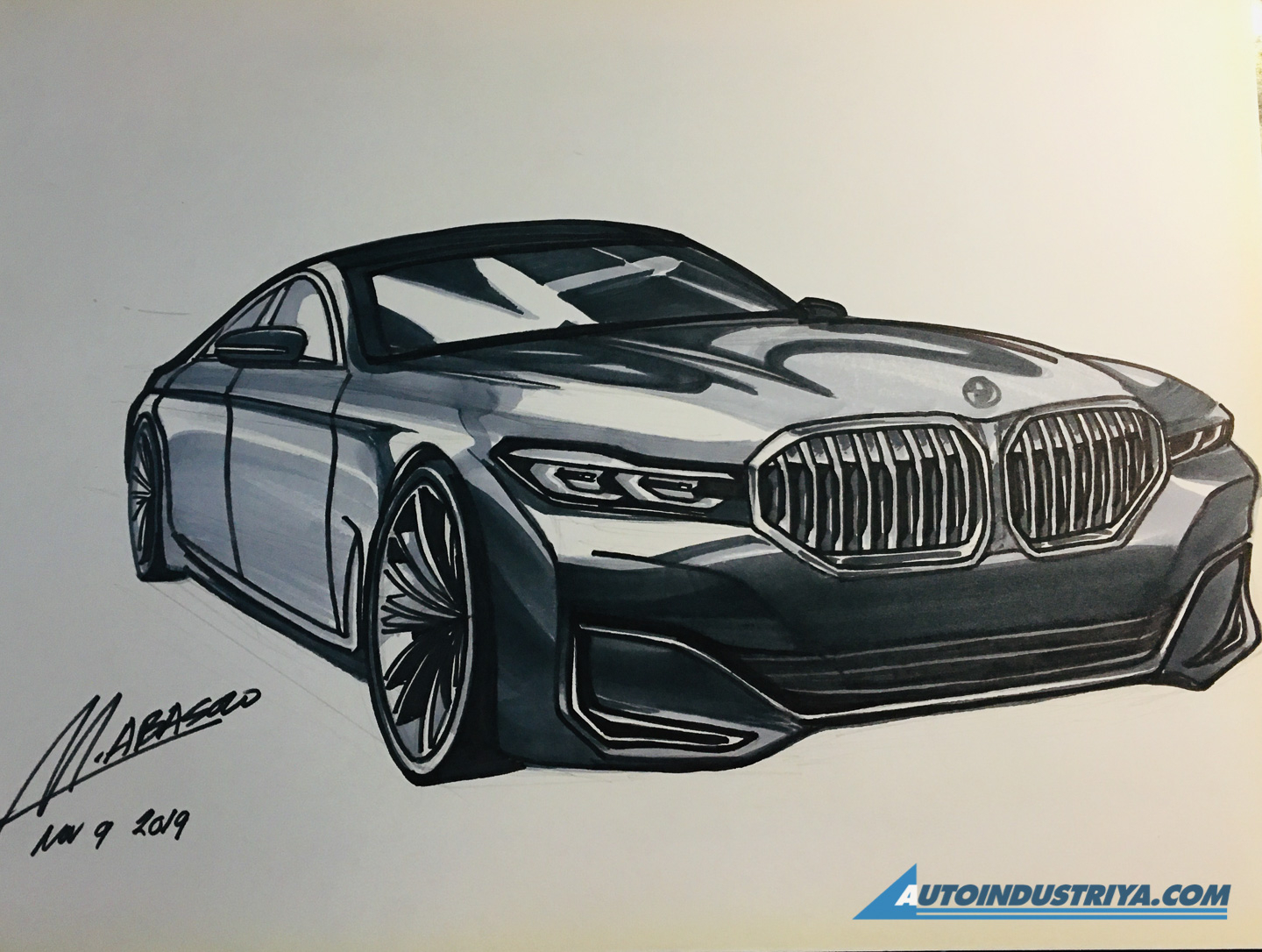 A passion for sketching cars