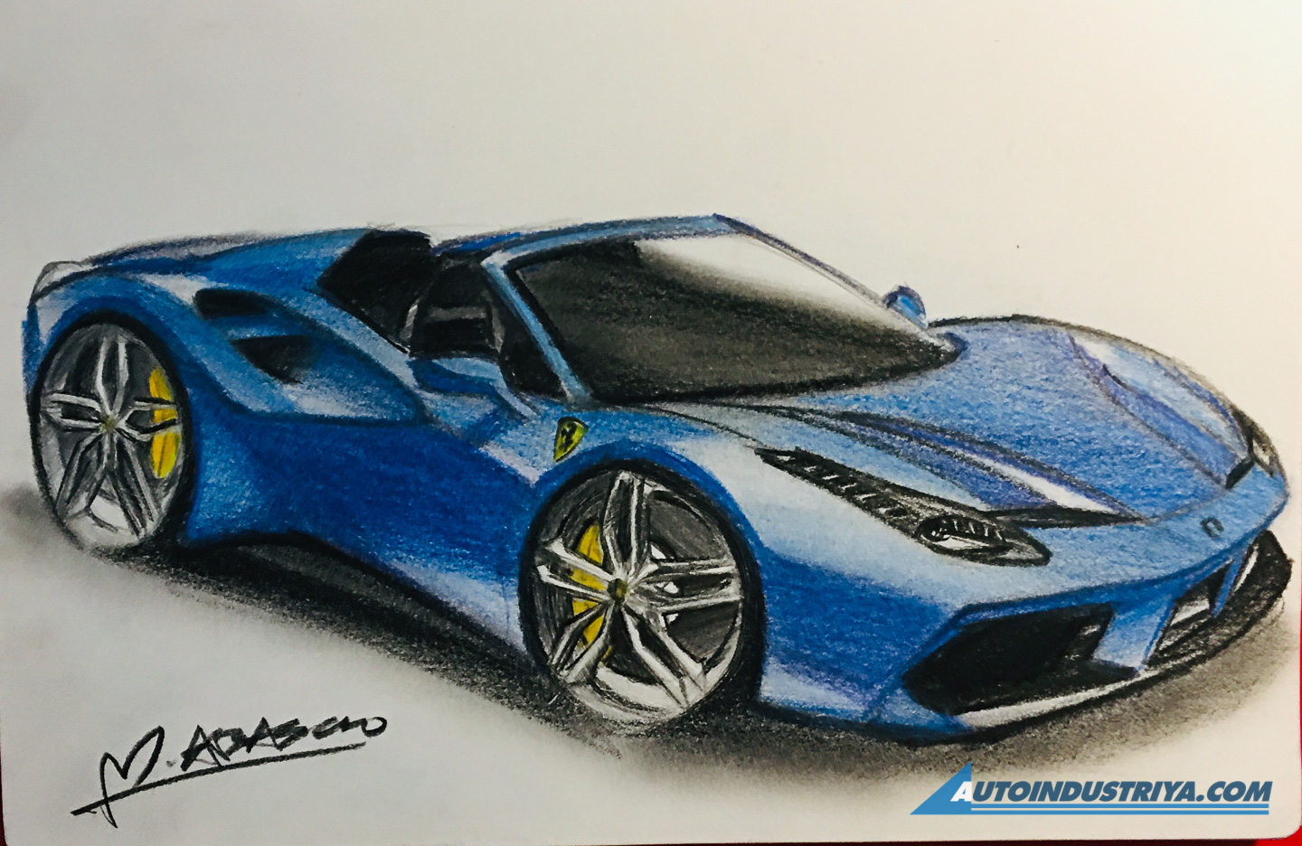 A passion for sketching cars