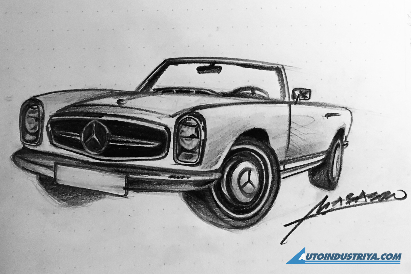 A passion for sketching cars